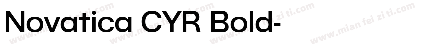 Novatica CYR Bold字体转换